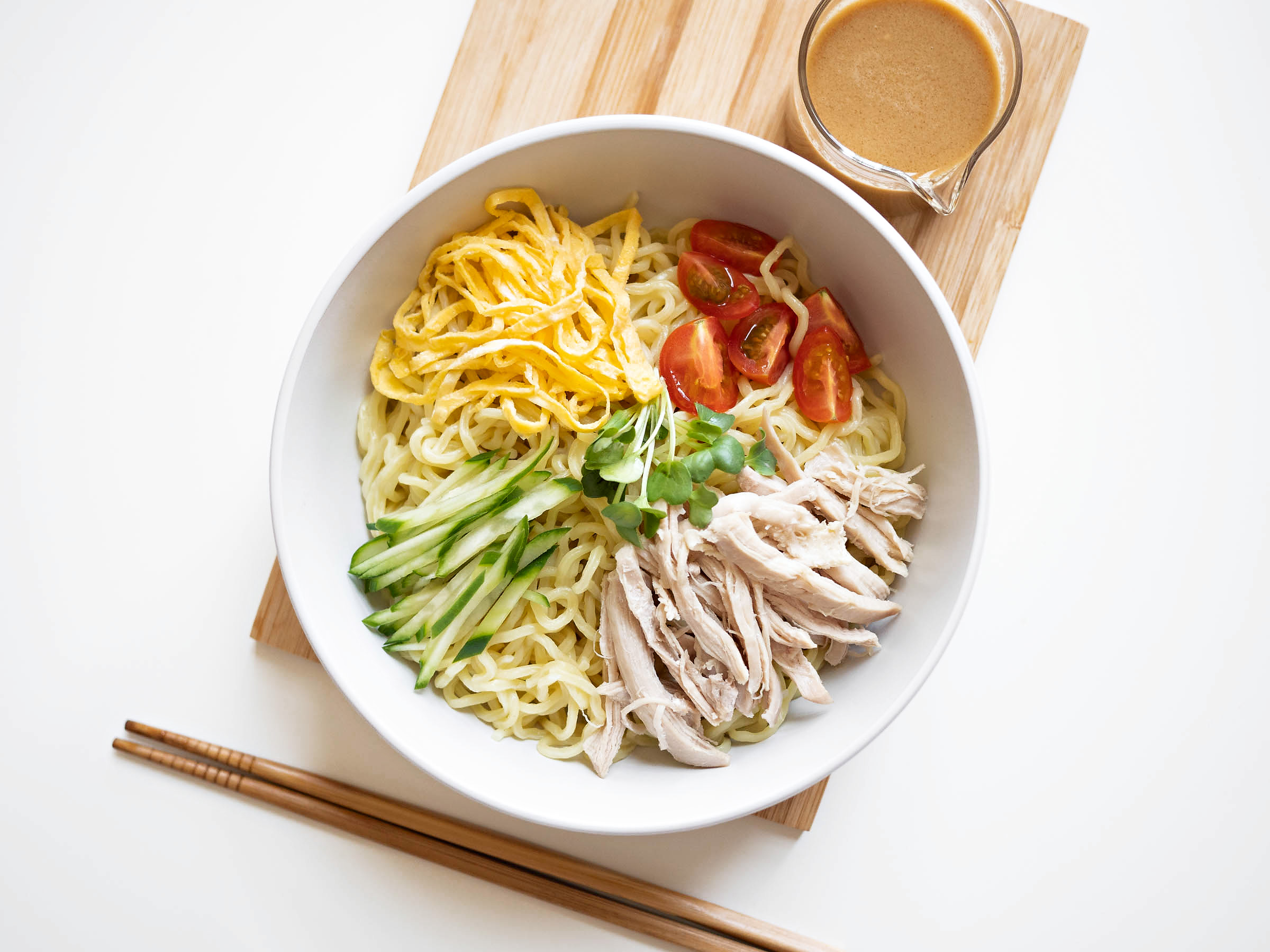 Hiyashi Chuka With Sesame Sauce / ごまだれ冷やし中華 - Sylvia Wakana