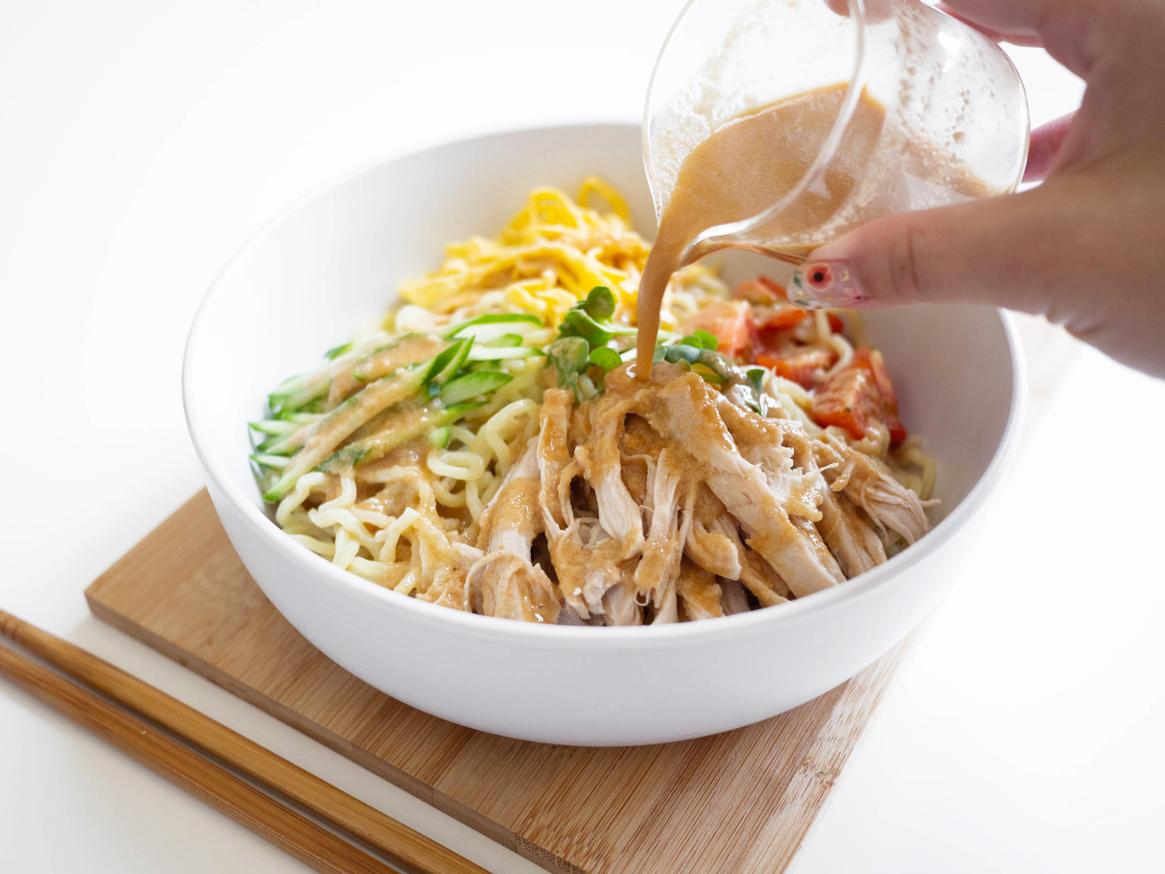 Hiyashi Chuka With Sesame Sauce / ごまだれ冷やし中華 - Sylvia Wakana